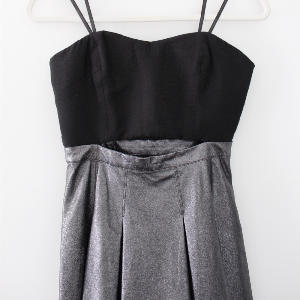 Bcbgeneration Metallic Cut Out Strapless Mini Dre… - image 5